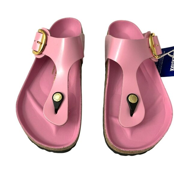 Birkenstock Gizah Big Buckle Sandals Pink Size 38 7 US NEW - Picture 2 of 6